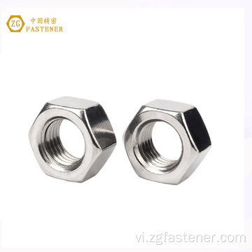 Thép không gỉ DIN 934 Nội thất Hình lục giác Bolt Nuts Hex Nuts cho tòa nhà thép